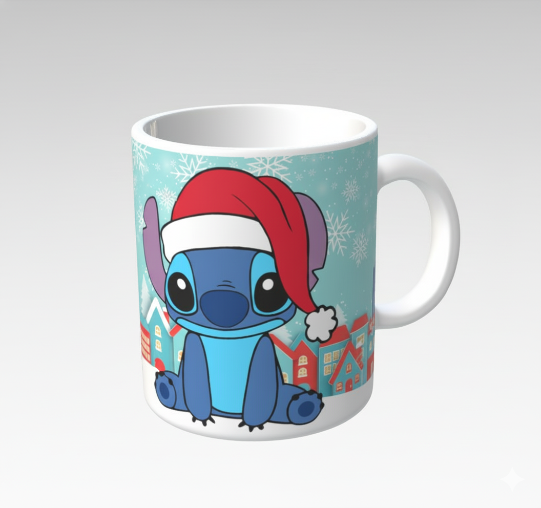 Taza 11 oz. Stitch Navidad